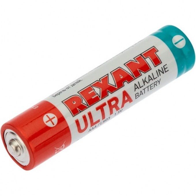 Батарейка алкалиновая REXANT УЛЬТРА AAA/LR03 1,5V мизинчик (2 шт./блистер) 30-1010 Батарейка алкалиновая REXANT УЛЬТРА AAA/LR03 1,5V мизинчик (2 шт./блистер) 30-1010