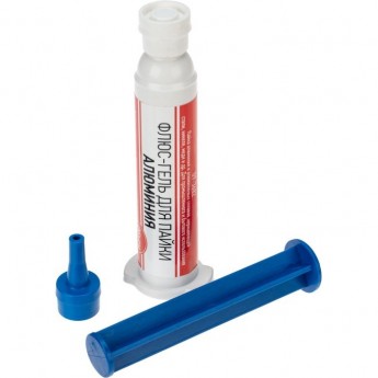 Флюс-гель для пайки REXANT, пайка алюминия, 12 мл, техно-шприц, блистер Флюс-гель для пайки REXANT, пайка алюминия, 12 мл, техно-шприц, блистер