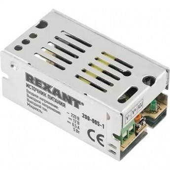 Источник питания REXANT 110-240 V AC/12 V DC 0,5 A 5 W с разъемами под винт, без влагозащиты (IP23) Источник питания REXANT 110-240 V AC/12 V DC 0,5 A 5 W с разъемами под винт, без влагозащиты (IP23)