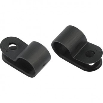 Кабельная скоба под винт REXANT 9 мм, черная, упаковка 50 шт.