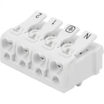 Клемма REXANT КСП пружинная соединительная 4-полюсная с монтажными ножками (50 шт./уп.) Клемма REXANT КСП пружинная соединительная 4-полюсная с монтажными ножками (50 шт./уп.)