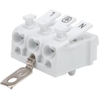 Клемма REXANT пружинная соединительная КСП 3-полюсная с заземлением и с монтажными ножками (100 шт./уп.) Клемма REXANT пружинная соединительная КСП 3-полюсная с заземлением и с монтажными ножками (100 шт./уп.)