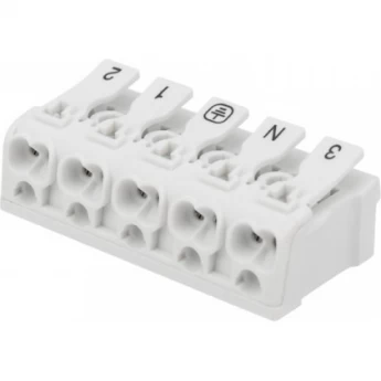 Клемма REXANT пружинная соединительная КСП 5-полюсная с монтажными ножками (50 шт./уп.) Клемма REXANT пружинная соединительная КСП 5-полюсная с монтажными ножками (50 шт./уп.)