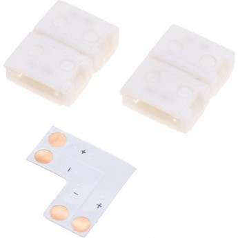 Коннектор REXANT L-образный для светодиодной ленты SMD 8мм Коннектор REXANT L-образный для светодиодной ленты SMD 8мм