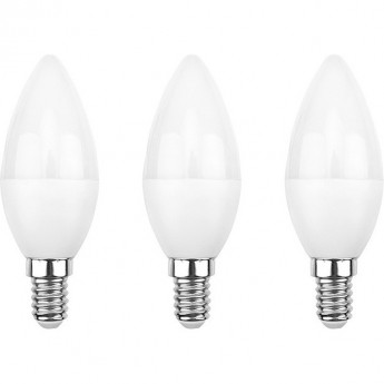 Лампа светодиодная REXANT СВЕЧА CN 7.5 Вт E14 713 Лм 6500 K холодный свет (3 шт./уп.)