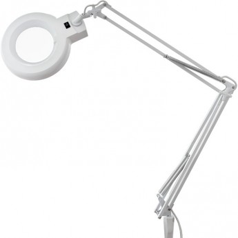 Лупа с подсветкой REXANT 5D круглая на струбцине