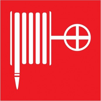 Наклейка REXANT ПОЖАРНЫЙ КРАН 100*100 мм знак пожарной безопасности
