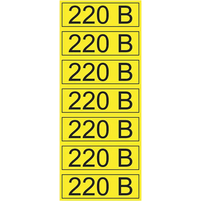 Наклейка знак электробезопасности REXANT 220 В 35х100 мм, 70 шт на листе 56-0007-2 Наклейка знак электробезопасности REXANT 220 В 35х100 мм, 70 шт на листе 56-0007-2