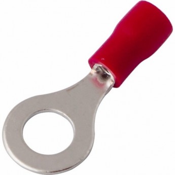 Наконечник кольцевой REXANT 6.5 мм 0.5-1.5 мм² изолированный красный