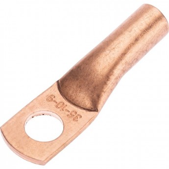 Наконечник медный REXANT ТМ 35-10-9 (35мм² - Ø10мм) (в упак. 50 шт.)