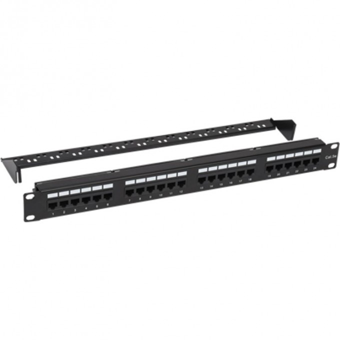Панель коммутационная с кабельным органайзером 19", 1U, 24 порта, U/UTP, RJ-45, CAT 5e REXANT PRO 02-0031 Панель коммутационная с кабельным органайзером 19", 1U, 24 порта, U/UTP, RJ-45, CAT 5e REXANT PRO 02-0031
