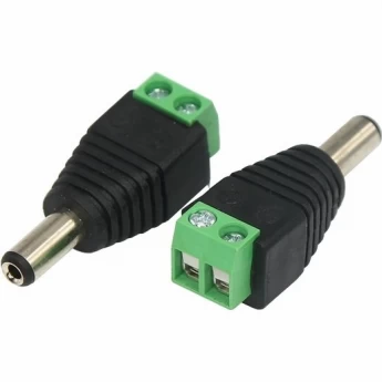 Разъем питания REXANT штекер 2.1х5.5 с клеммной колодкой Разъем питания REXANT штекер 2.1х5.5 с клеммной колодкой