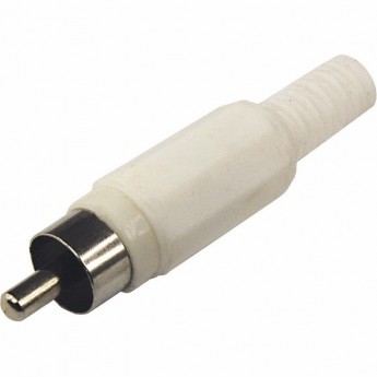 Разъем REXANT штекер RCA белый пайка