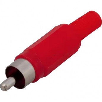 Разъем REXANT штекер RCA красный, пайка