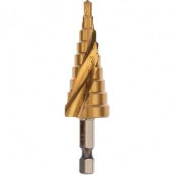 Сверло REXANT ТИТАН Р6М5 по металлу ступенчатое 4.0-20.0 мм