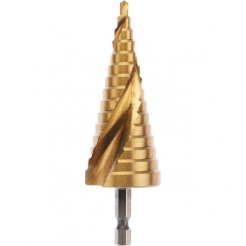 Сверло REXANT ТИТАН Р6М5 по металлу ступенчатое 4.0-32.0 мм