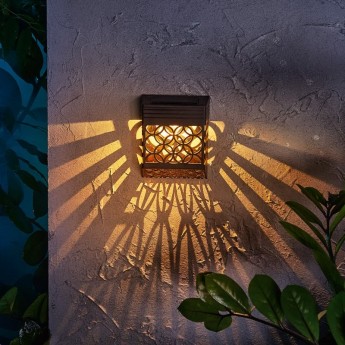 Светильник садовый REXANT ЛОНДОН КОВЭНТ, 3000К/RGB, встроенный аккумулятор, солнечная панель