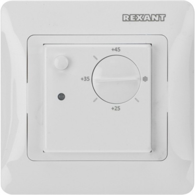 Терморегулятор механический REXANT RX-308G белый (совместим с Schneider серии Glossa) 51-0825 Терморегулятор механический REXANT RX-308G белый (совместим с Schneider серии Glossa) 51-0825