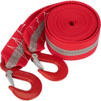 Трос буксировочный REXANT со светоотражающей лентой, 5 т, 4 м, с двумя крюками Трос буксировочный REXANT со светоотражающей лентой, 5 т, 4 м, с двумя крюками