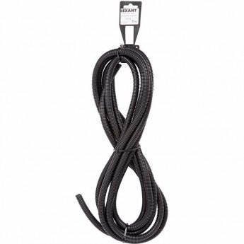 Труба гофрированная REXANT 9.8 мм автомобильная разрезная, 5 м