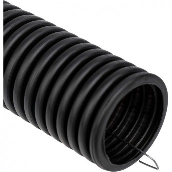 Труба гофрированная REXANT из ПНД, с зондом, черная, Ø40 мм (бухта 15 м/уп.) Труба гофрированная REXANT из ПНД, с зондом, черная, Ø40 мм (бухта 15 м/уп.)