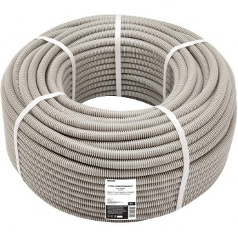 Труба гофрированная REXANT из ПВХ, с зондом, Ø16 мм