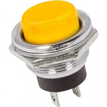 Выключатель-кнопка REXANT RWD-306 металл желтая Выключатель-кнопка REXANT RWD-306 металл желтая